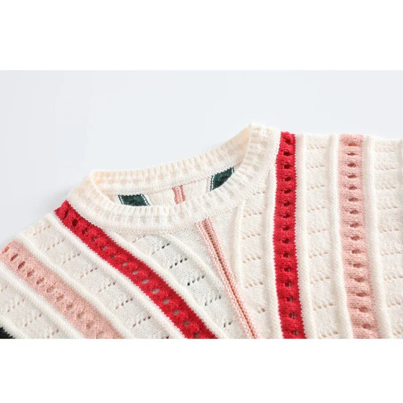MW | Gestreifter Strickpullover