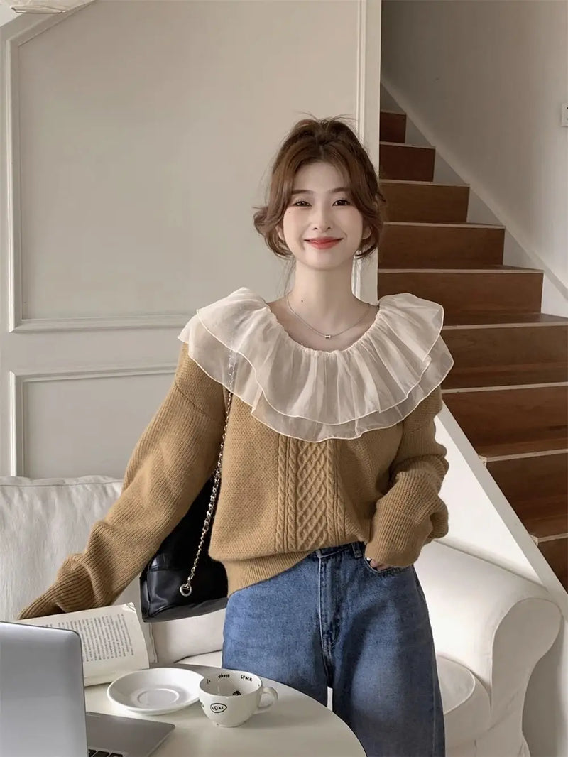 MW | Pullover mit Rüschen