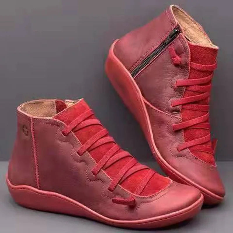Lässige und stützende orthopädische Stiefel