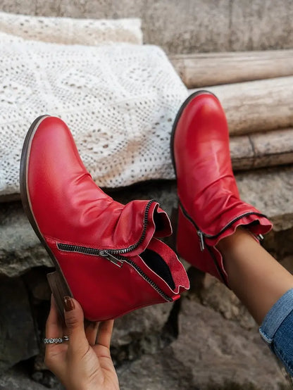 Stützende und trendige orthopädische Stiefel