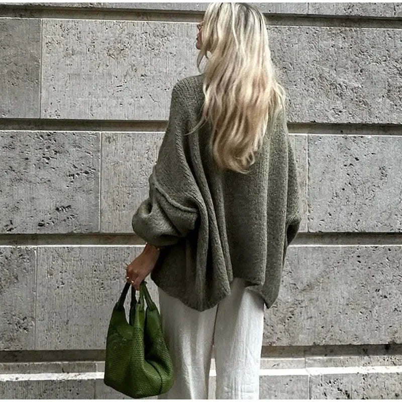 MW | Übergroßer Strickpullover