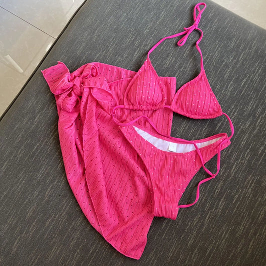 Poliert und verspielt Bikini