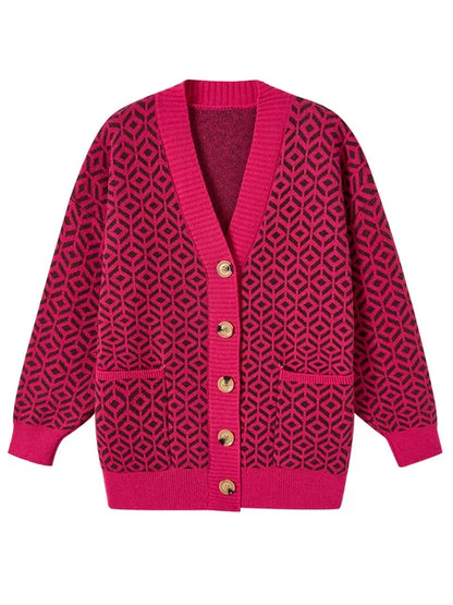 MW | Eleganter Strick-Cardigan mit Knopfleiste
