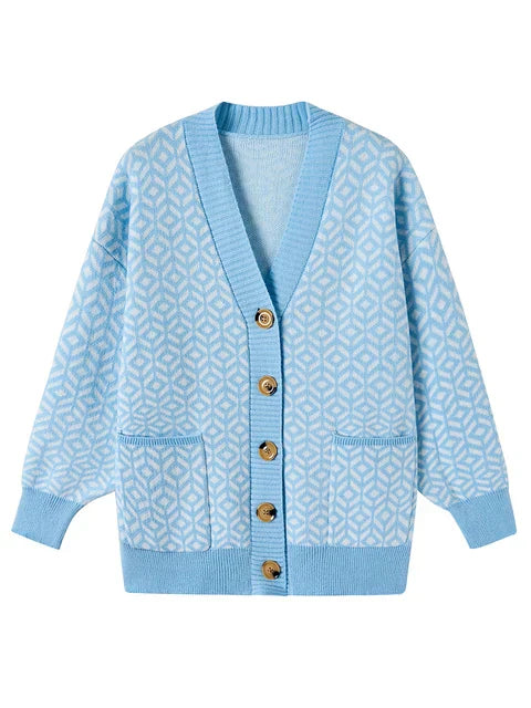MW | Eleganter Strick-Cardigan mit Knopfleiste