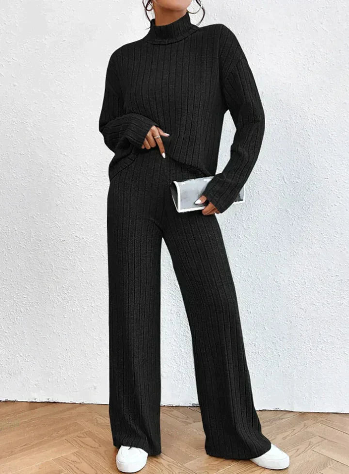 MW | Gestrickte Hose und Rollkragenpullover