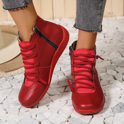 Lässige und stützende orthopädische Stiefel