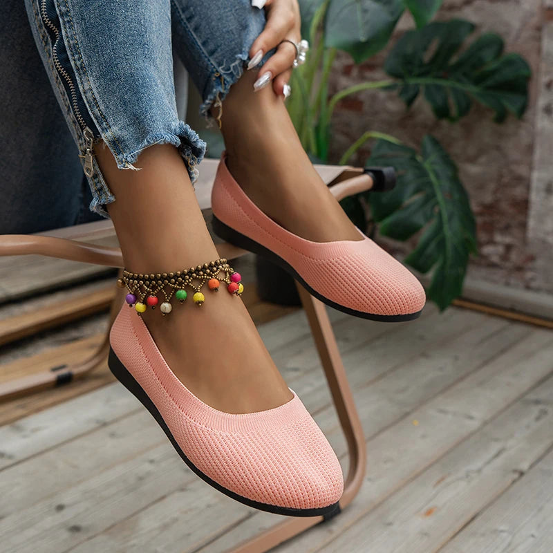 Modische und stützende orthopädische Ballerinas
