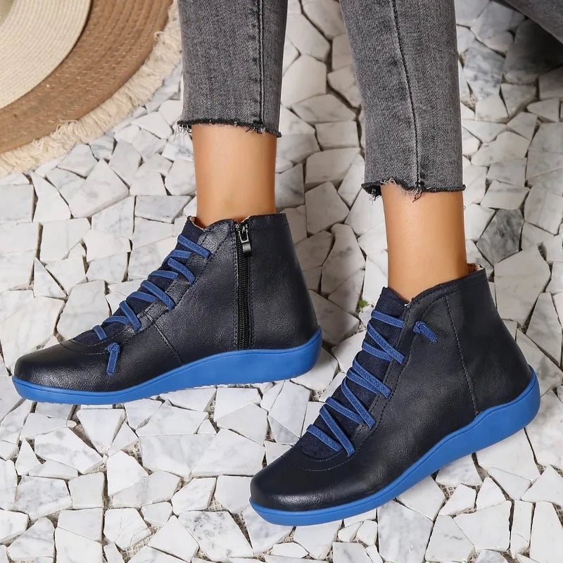 Lässige und stützende orthopädische Stiefel