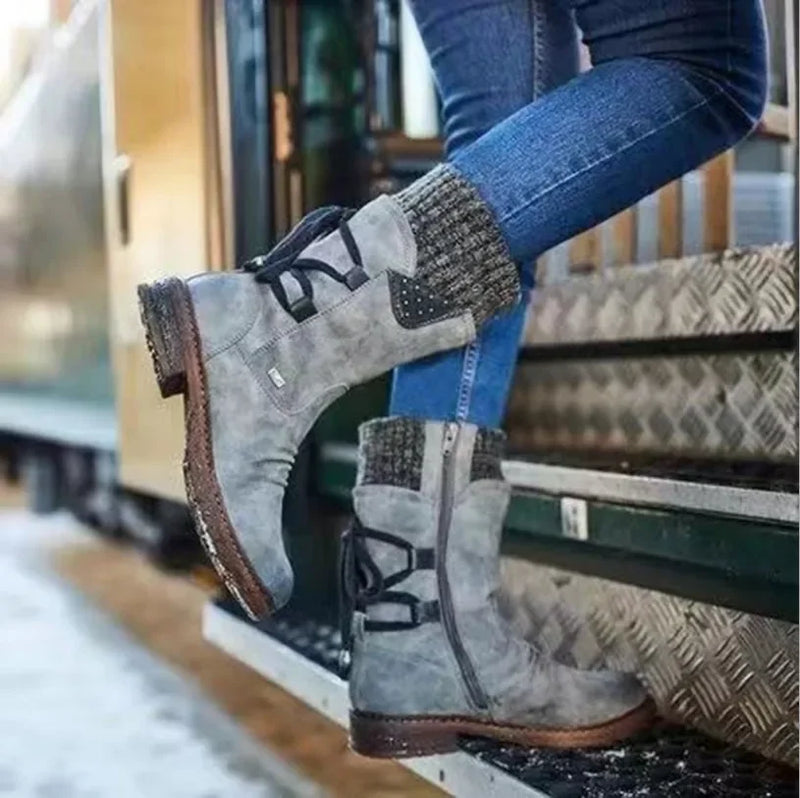 Lässige und stützende orthopädische Stiefel