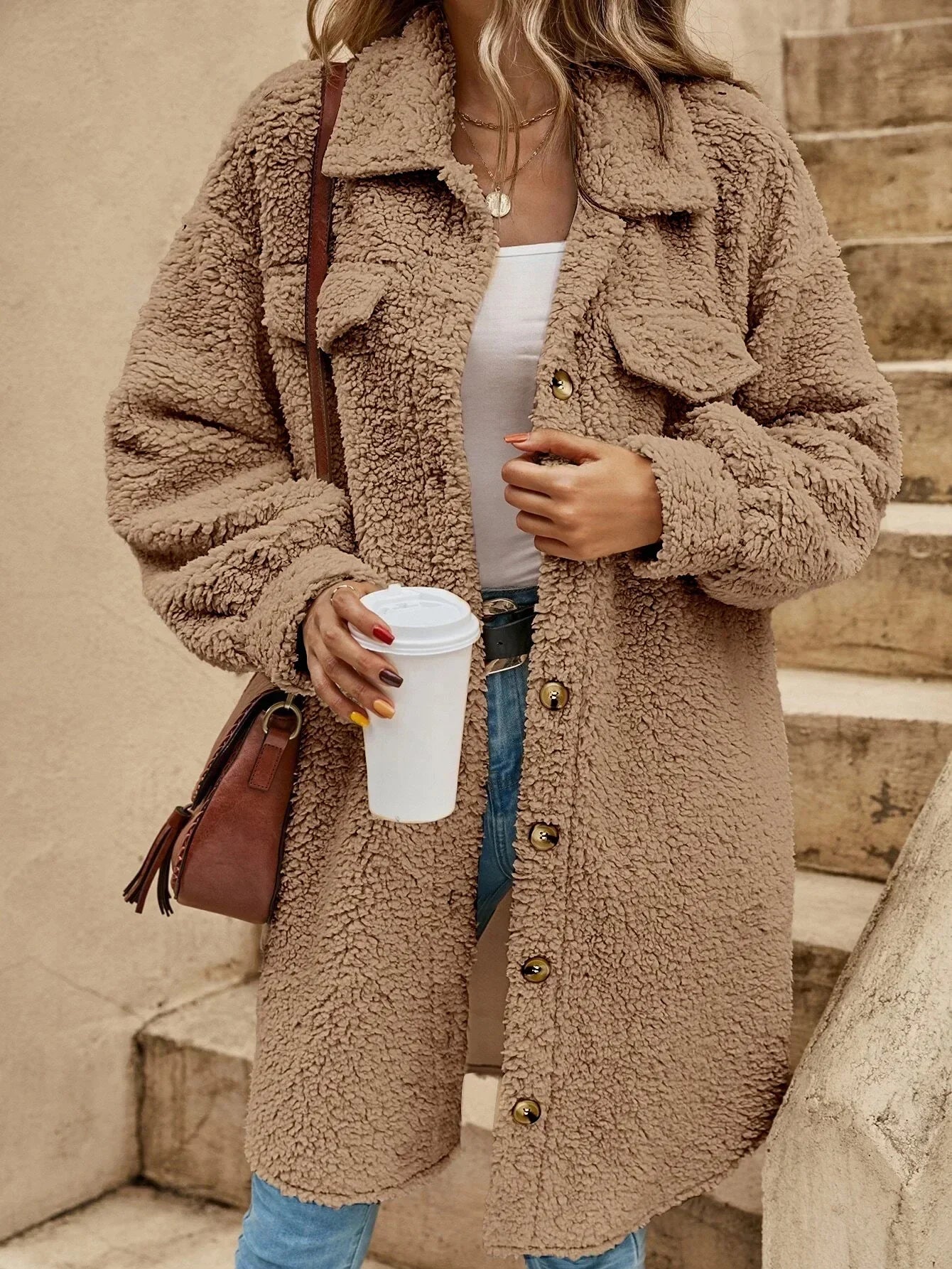 Anmutig gestaltete Jacke