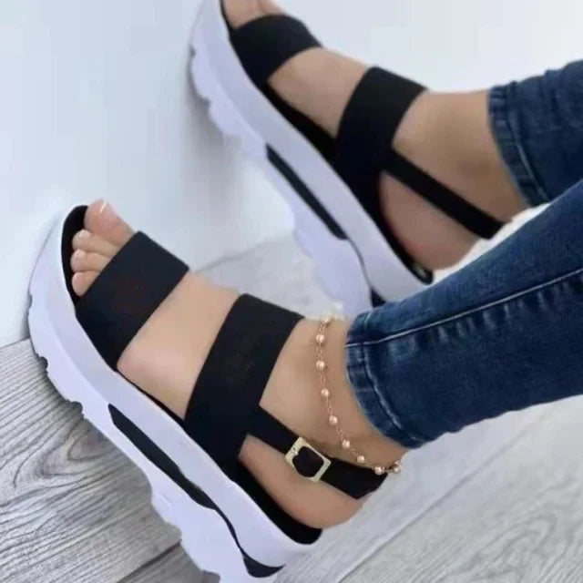 MW | Riemchen-Plateau-Sandalen