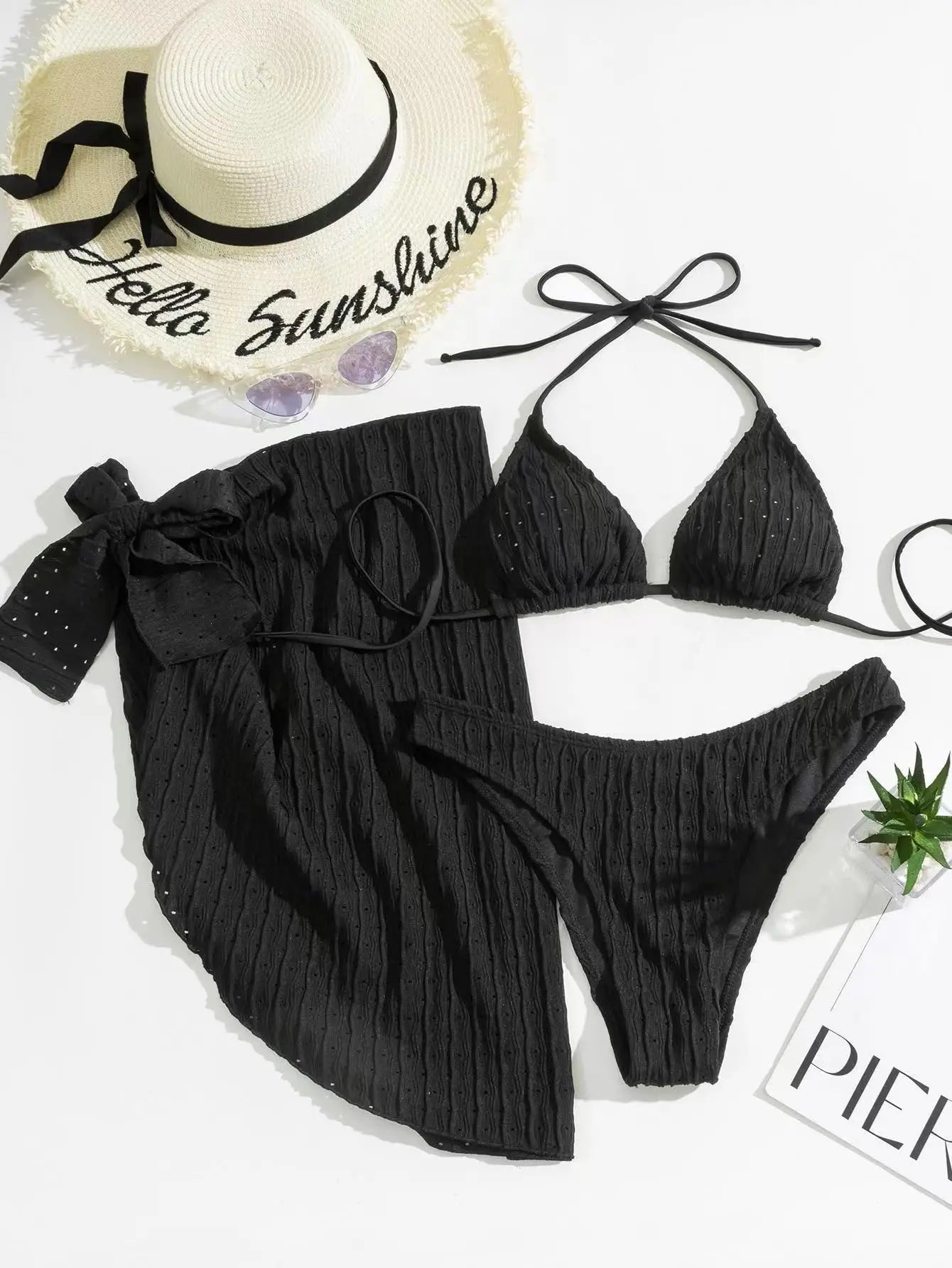 Poliert und verspielt Bikini