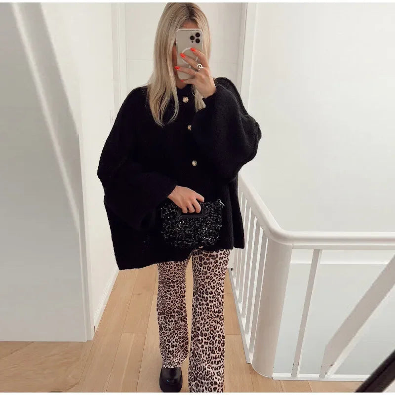 MW | Übergroßer Strickpullover