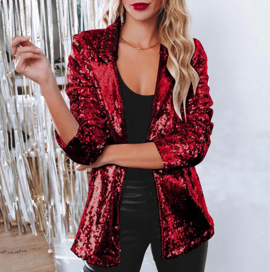 MW | Pailletten-Blazer für Frauen