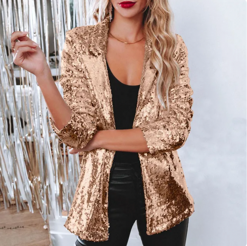 MW | Pailletten-Blazer für Frauen