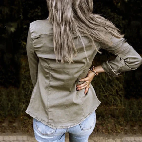 Anmutig gestaltete Jacke