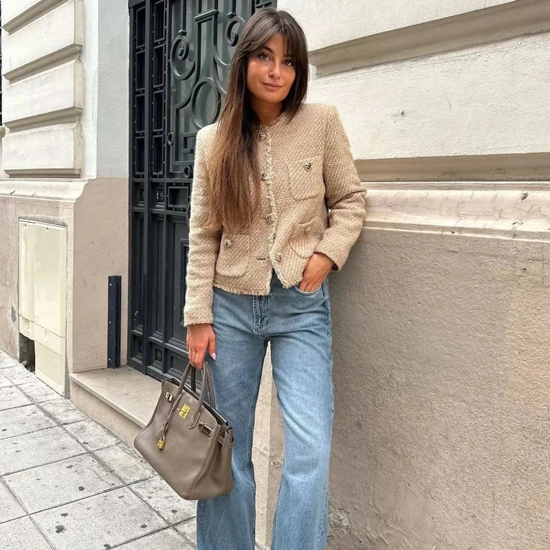 Anmutig gestaltete Jacke