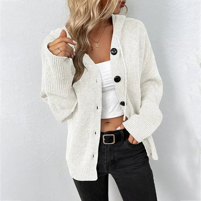 MW | Kuschelige Strickjacke mit Kapuze