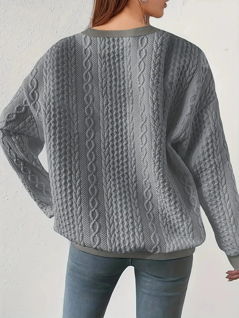 MW | Rundhalsausschnitt Sweatshirt mit langen Ärmeln