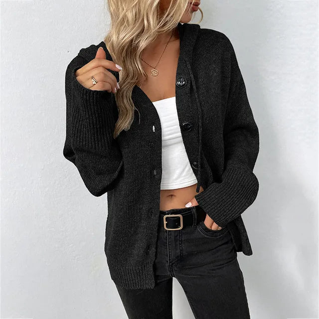 MW | Kuschelige Strickjacke mit Kapuze