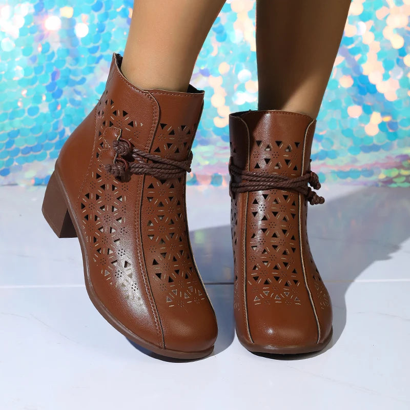 Stützende und trendige orthopädische Stiefel