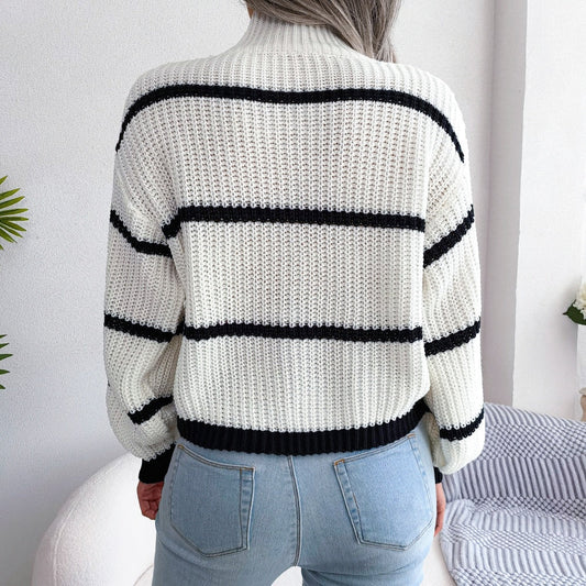 MW | Lässiger gestreifter Pullover