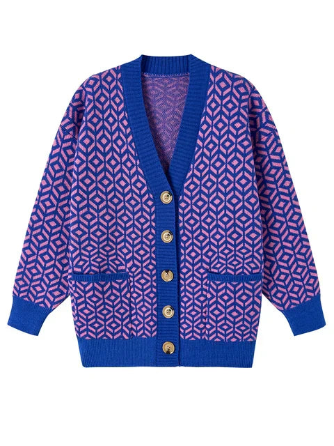 MW | Eleganter Strick-Cardigan mit Knopfleiste