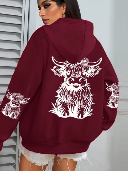 Luxuriös und anmutig Kapuzenpullover