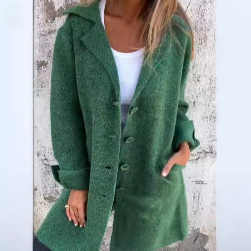 MW | Schicker langer Mantel für Frauen
