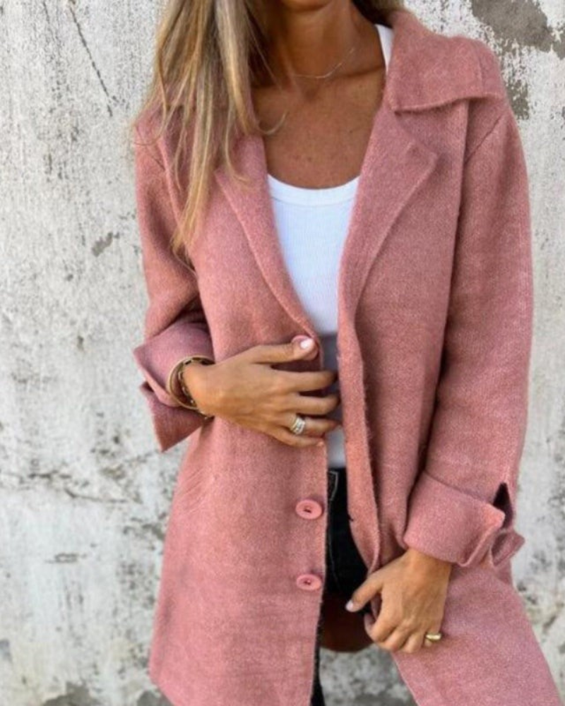 MW | Schicker langer Mantel für Frauen