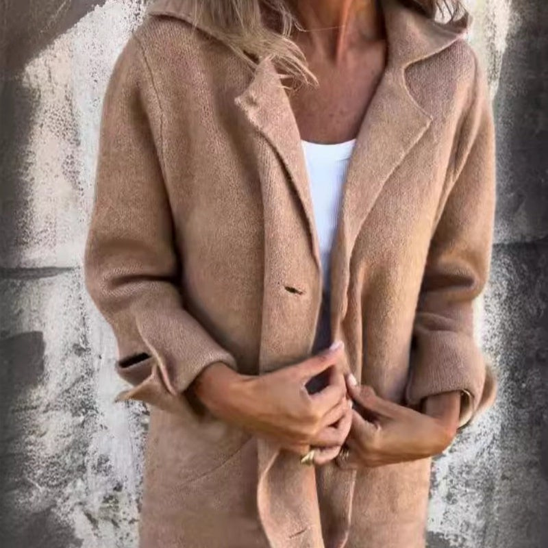 MW | Schicker langer Mantel für Frauen