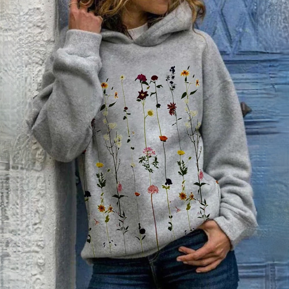 MW | Hoodie mit Blumendruck