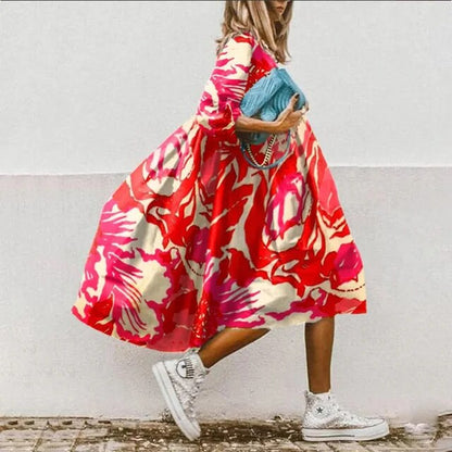 MW | Florales Midikleid