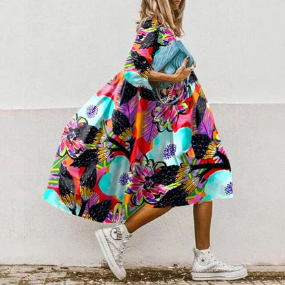 MW | Florales Midikleid