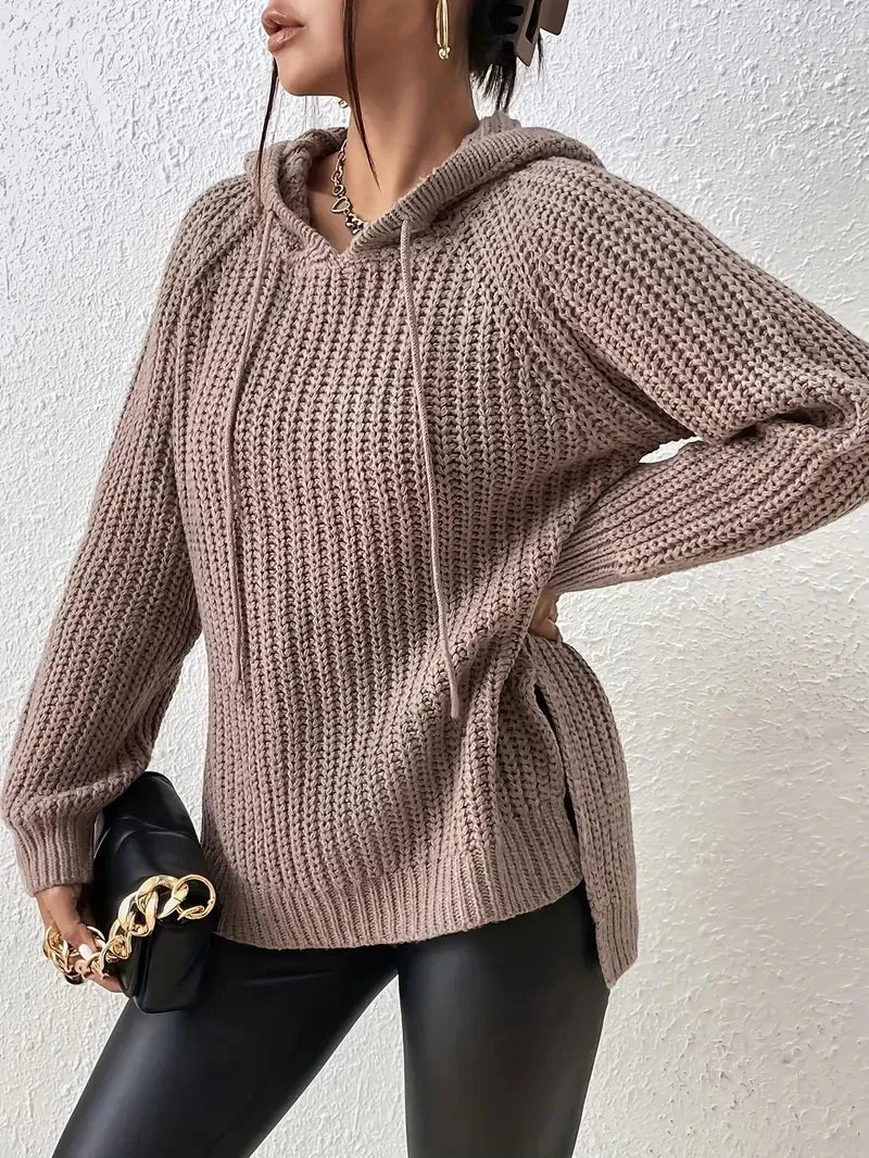 MW | MW – Lässiger Strick-Kapuzenpullover