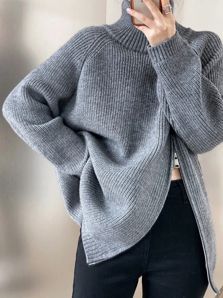 MW | Pullover mit hohem Kragen