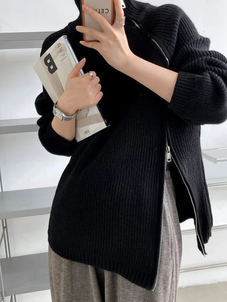 MW | Pullover mit hohem Kragen