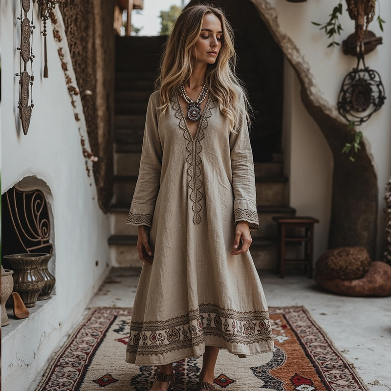 Anmutig gestaltete Kleid