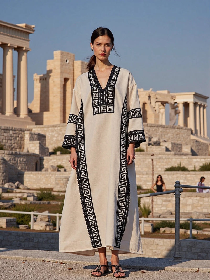 Klassisch gestaltete Kleid