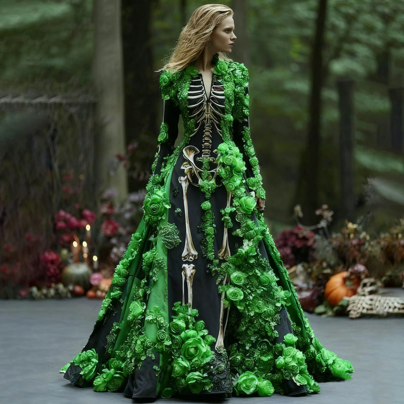 Klassisch gestaltete Kleid