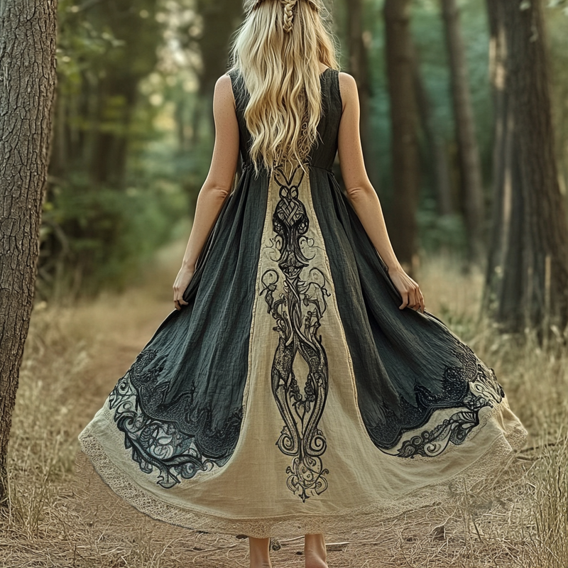 Klassisch gestaltete Kleid