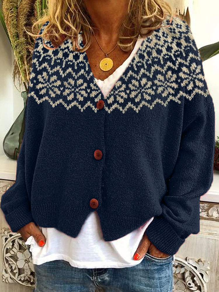 Klassische Vintage Strickjacke