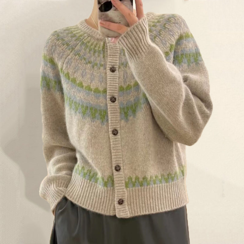 Klassische Vintage Strickjacke