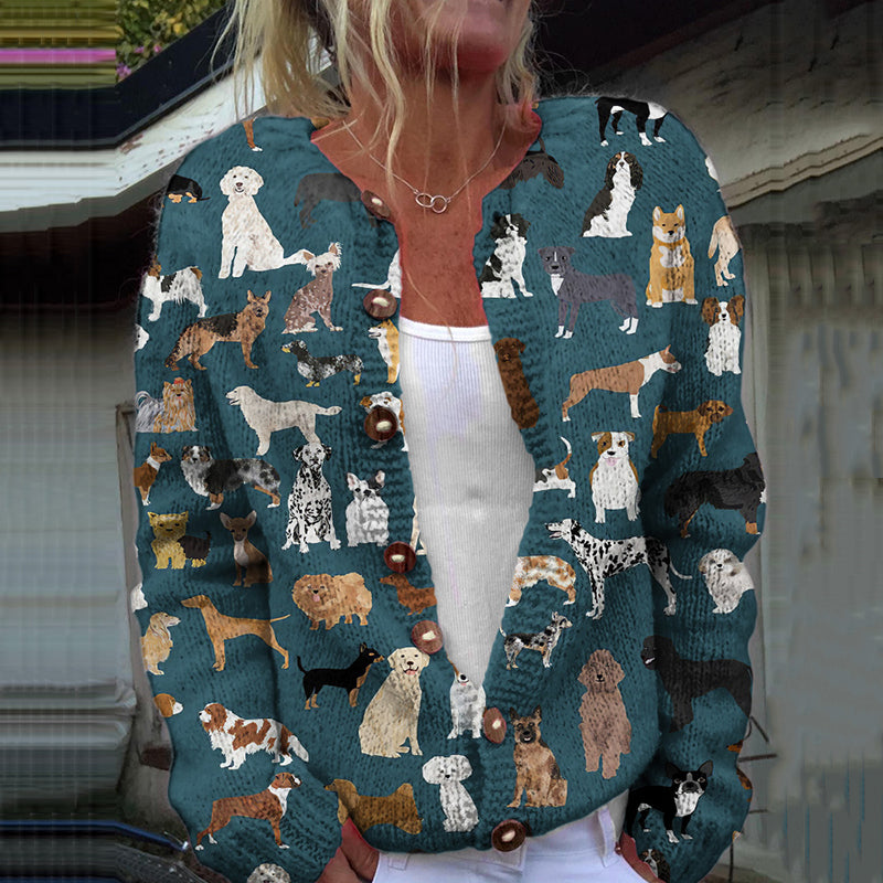 Zeitloser Vintage-Stil Strickjacke