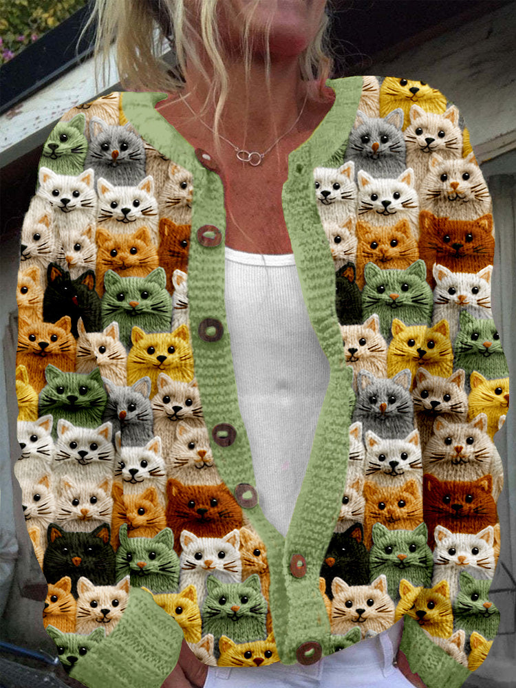 Klassisch gestaltete Strickjacke