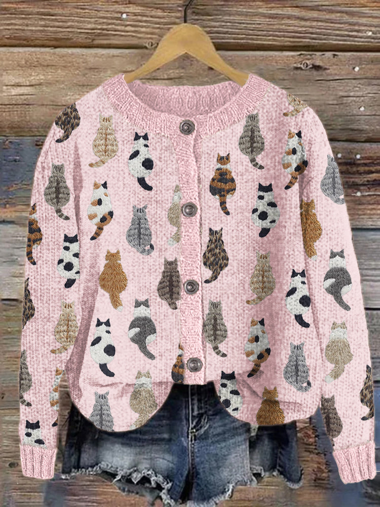 Elegant gestaltete Strickjacke