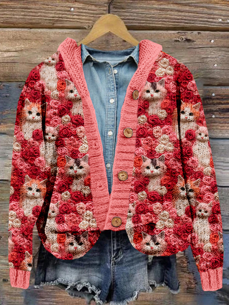 Wunderschön gefertigte Strickjacke