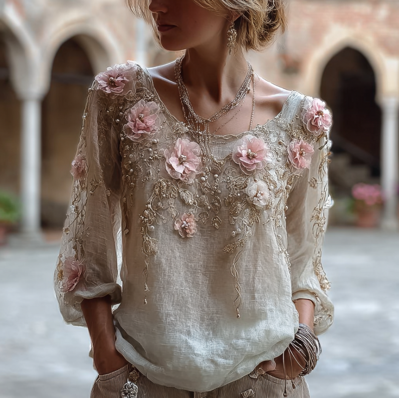 Zeitloser Vintage-Stil Top