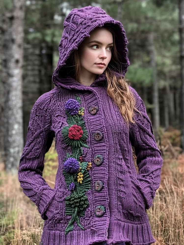 Durchdacht gestaltete Strickjacke