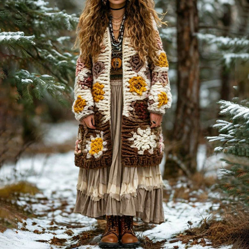 Wunderschön gefertigte Strickjacke